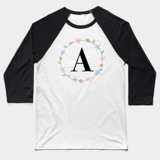 “A” initial Baseball T-Shirt